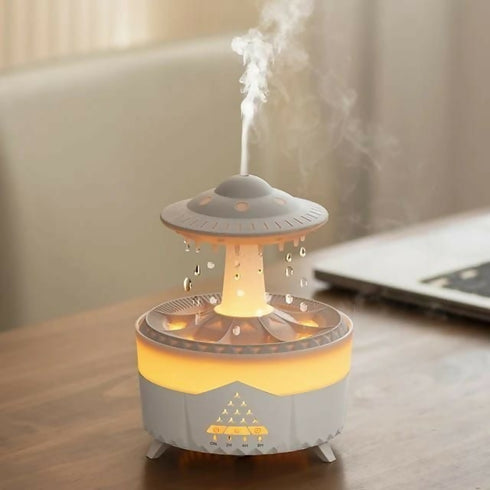 Humidifier Oil Diffuser With Rain Drops